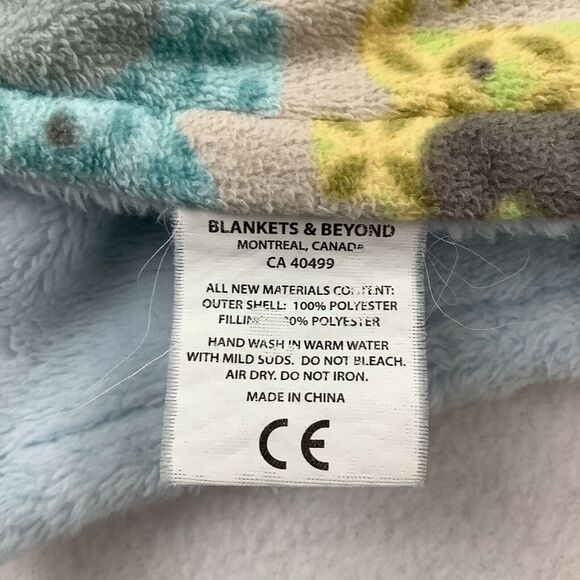 Blankets & Beyond Elephant Lovey Plush Stuffed‎ Baby Security Blanket Gray Blue - Picture 9 of 12